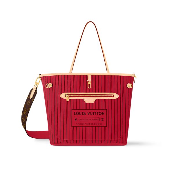 Louis Vuitton Neverfull Bandouliere Inside Out MM M12096