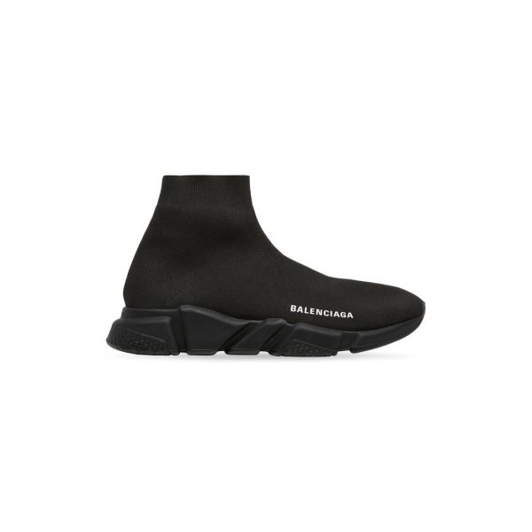 Mens Speed Recycled Knit Sneaker in Black
