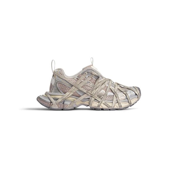 Womens 3xl Extreme Lace Sneaker  in Light Beige