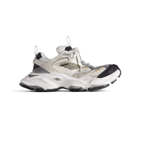 Mens Cargo Sneaker  in White/grey