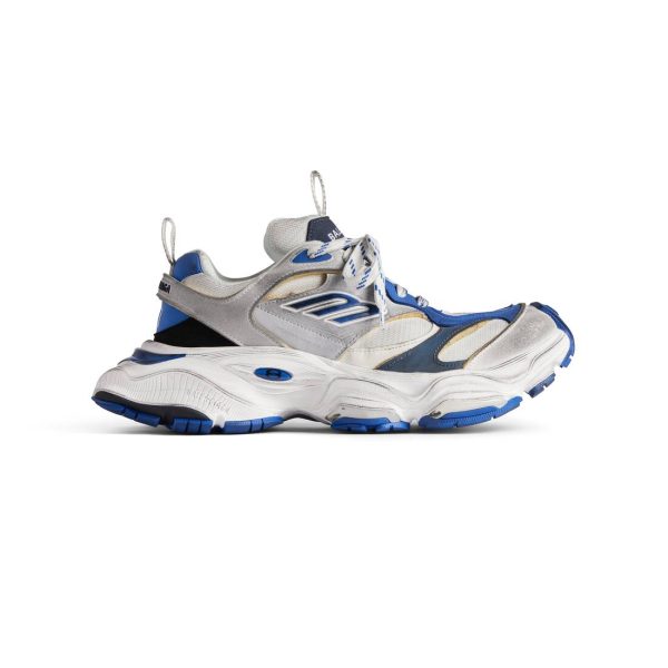Mens Cargo Sneaker  in Grey/white/blue