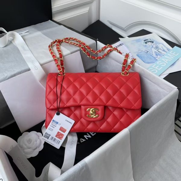 Chanel Small Classic Handbag Gold Hardware