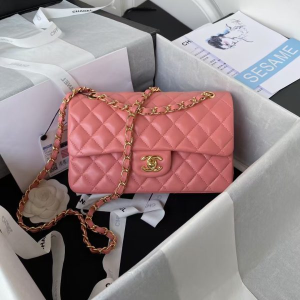 Chanel Small Classic Handbag Gold Hardware