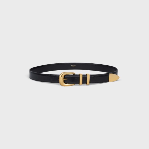 MEDIUM WESTERN BELT in Taurillon Leather