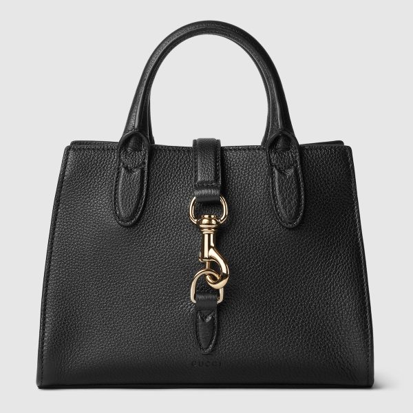 Small Tote Bag With Hook Closure
