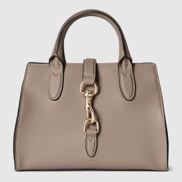 Small Tote Bag With Hook Closure