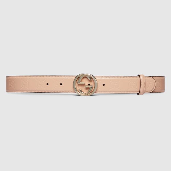GG belt with Interlocking G buckle
