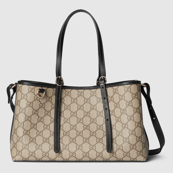 GG Emblem Small Tote Bag