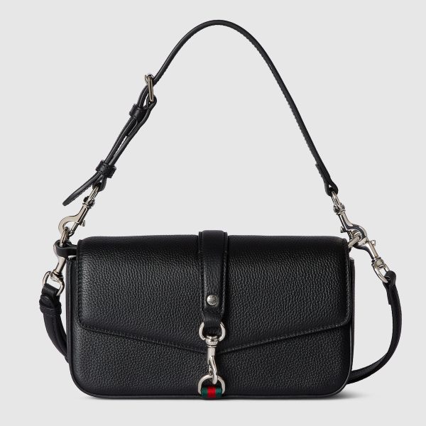 Small Crossbody Bag With Hook Closure