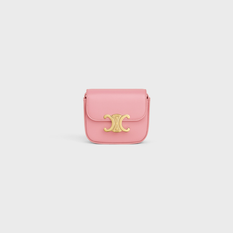 MINI CLAUDE IN SHINY CALFSKIN ROSE