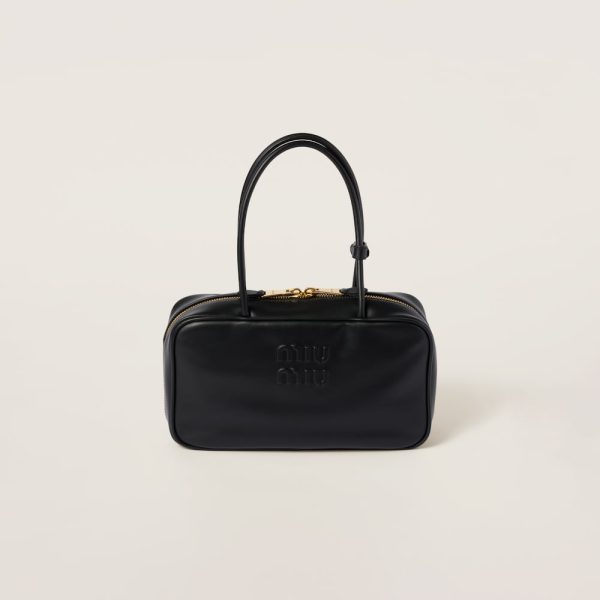 Beau leather top-handle bag