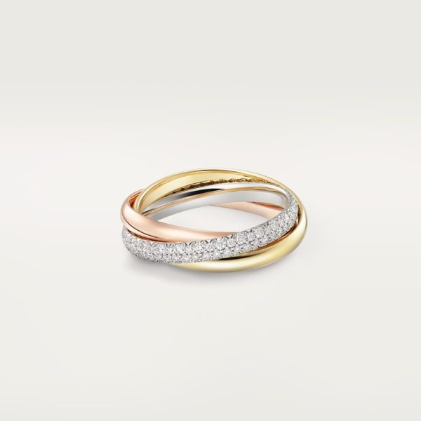 Trinity ring, small model, half-paved