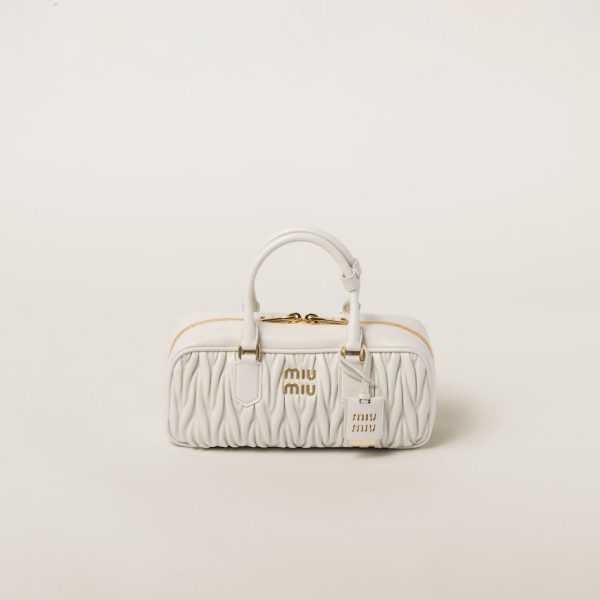 Large Arcadie matelassé nappa leather bag