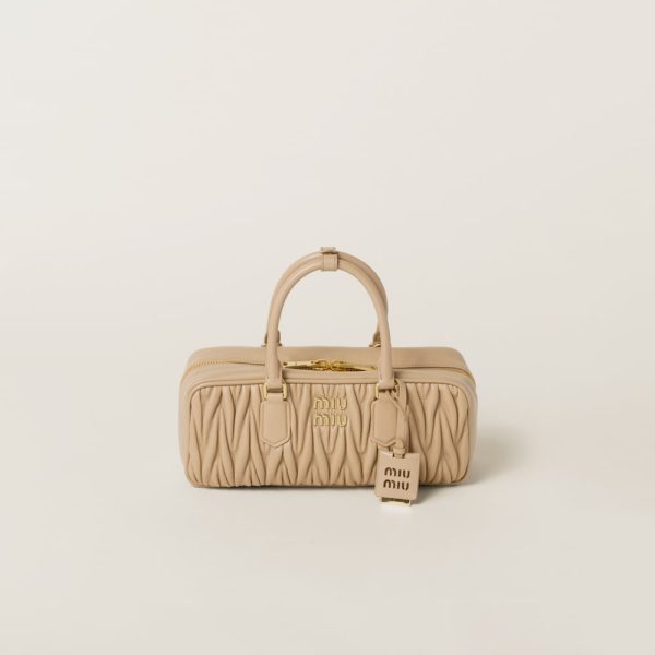 Large Arcadie matelassé nappa leather bag