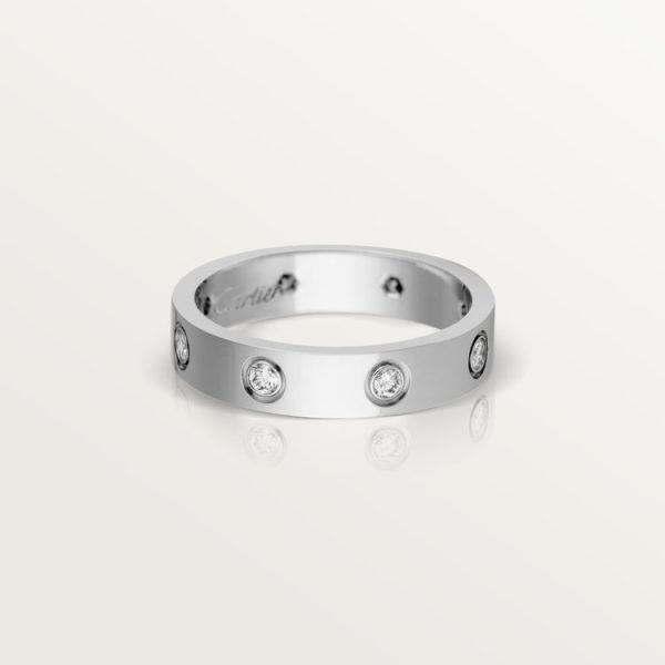 LOVE ring, small model, 8 diamonds