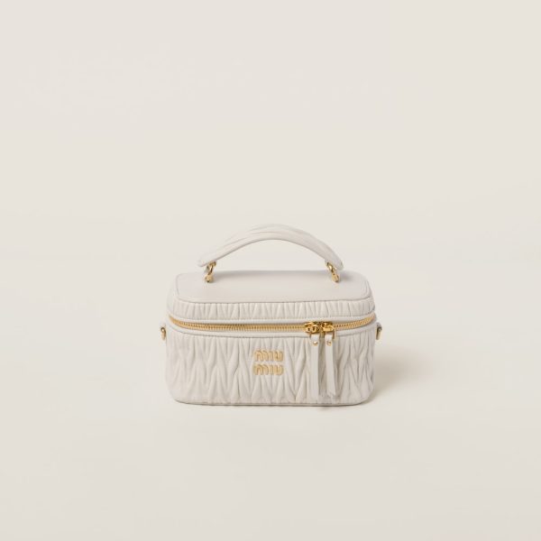 Matelassé nappa leather shoulder bag