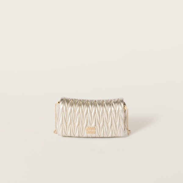 Matelassé nappa leather mini-bag