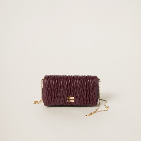 Matelassé nappa leather mini-bag