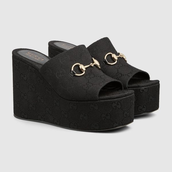 Womens wedge sandal with Horsebit