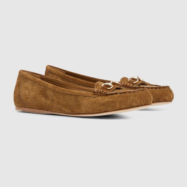 Womens ballet flat with Horsebit