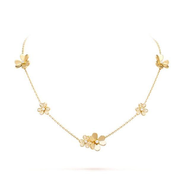 Frivole necklace, 9 flowers