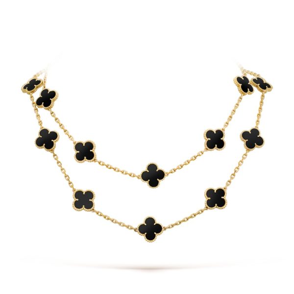 Vintage Alhambra long necklace, 20 motifs