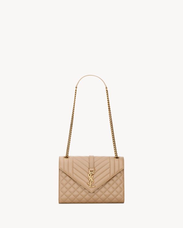 YSL ENVELOPE Medium in MATELASSé Lambskin