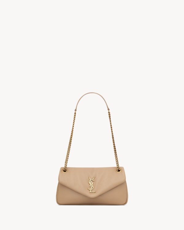YSL CALYPSO Small in Plunged Lambskin