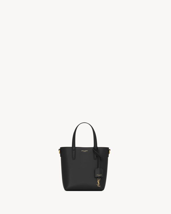 YSL Mini Toy Shopping Saint Laurent in Box Leather