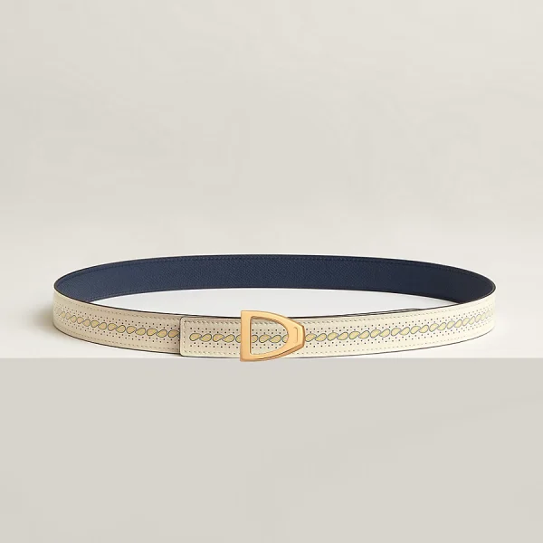 Cavaliere belt buckle & Bandana leather strap 24 mm