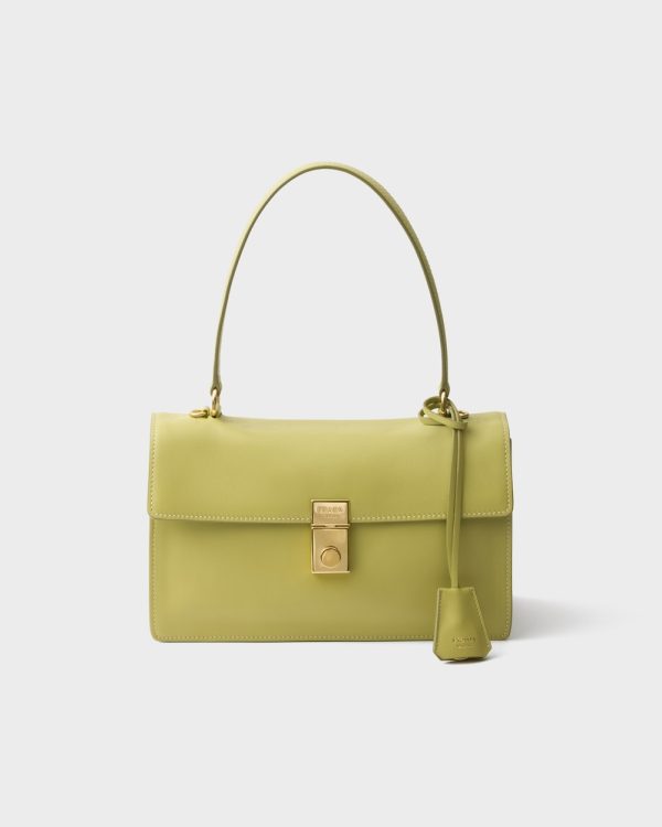 Prada Soft Sound Medium Leather Shoulder Bag