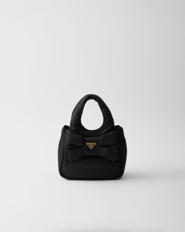 Padded Re-Nylon Mini-Bag With Bow