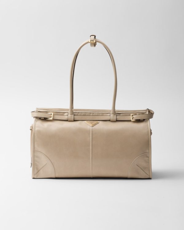 Prada Bonnie Large Leather Handbag