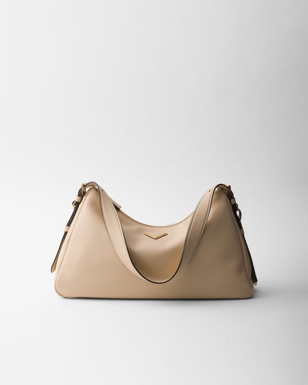 Prada Aim??e Large Leather Shoulder Bag