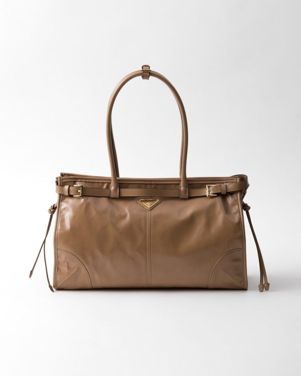 Prada Bonnie Large Leather Handbag