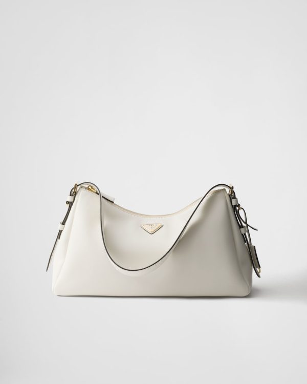 Prada Aim??e Large Leather Shoulder Bag