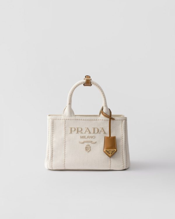 Small Linen Blend Handbag